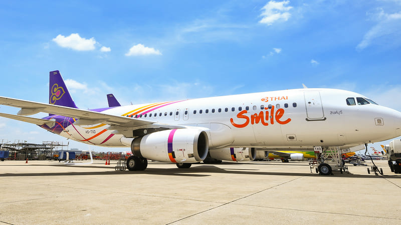 Thai Smile Airways, one of the good airlines to fly to Surat Thani