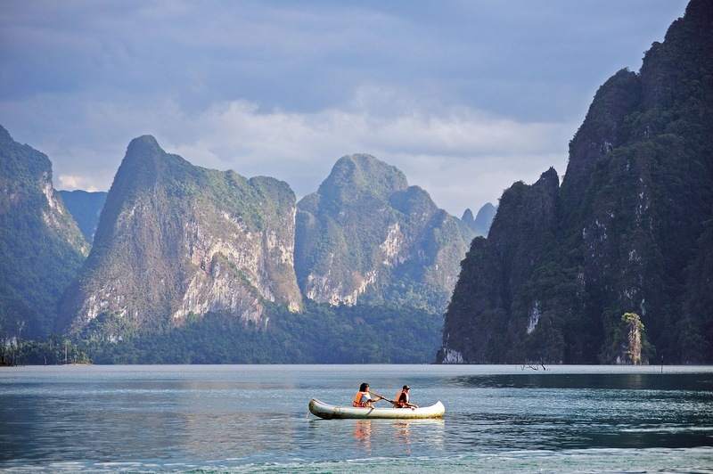 Kayaking at Khao Sok National Park in Thailand