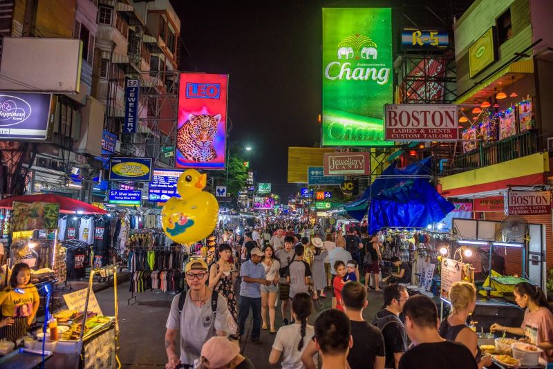 Vibrant Nightlife: Khaosan Road in the Heart of Bangkok