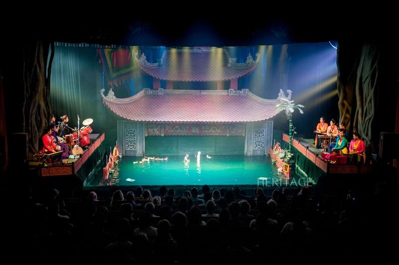 Water puppetry, a folk art form unique to Vietnam. Photo: Heritage