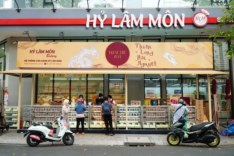 tienda de pastel de luna en saigon