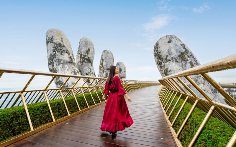 tomar fotos en puente de las manos vietnam