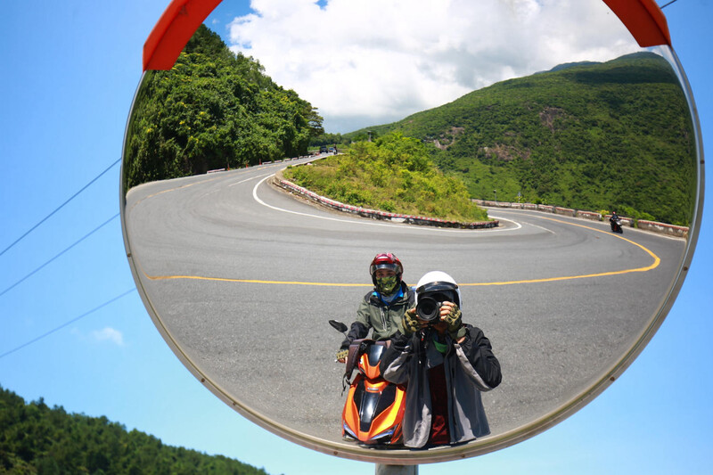 Hai Van Pass is a beautiful road to experience by motorbike