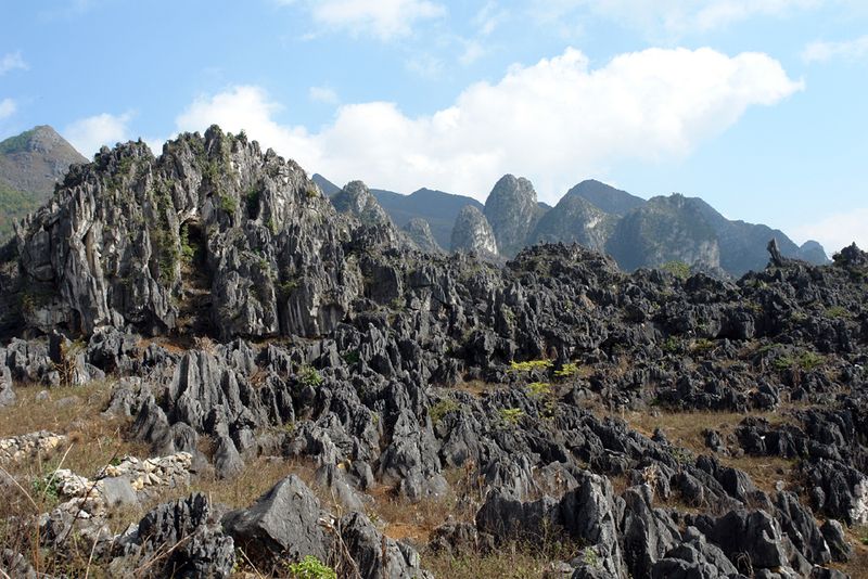 The Dong Van Karst Plateau is known as the first UNESCO Geopark in Viet Nam