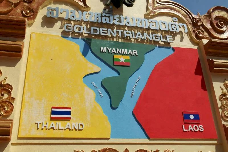 mapa de triángulo de oro