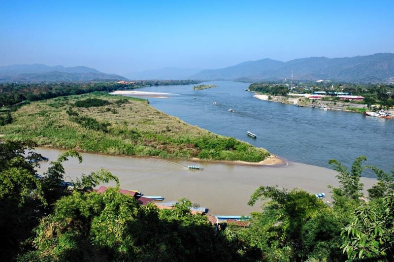 rio mekong en triángulo de oro