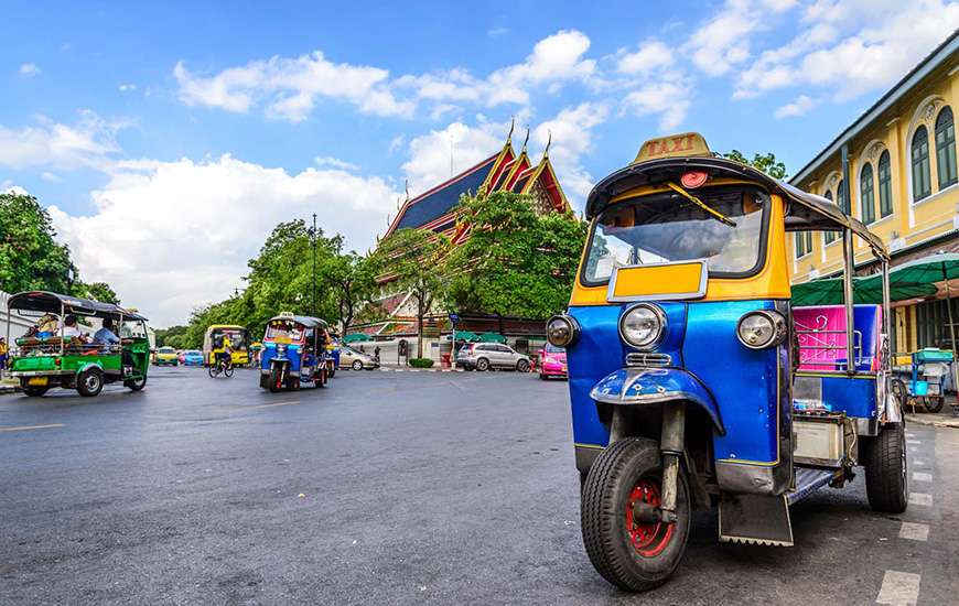 Tuk tuk, Laos iconic means of transport