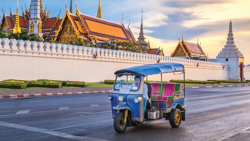 Tuk tuks in Thailand