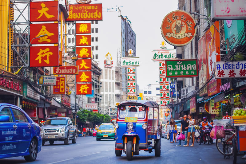 The tuk tuk in Bangkok's Chinatown