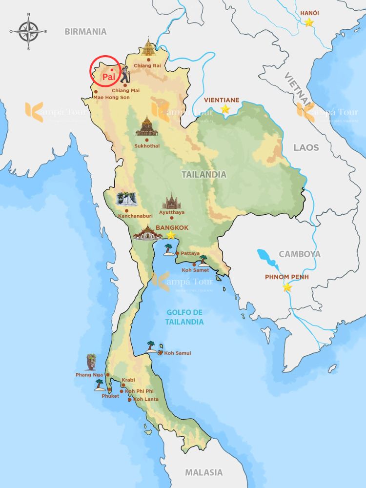 ubicacion de pai en tailandia