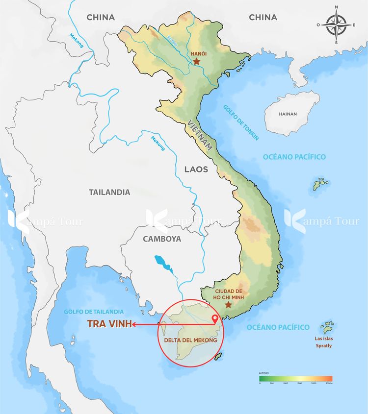 ubicacion de tra vinh