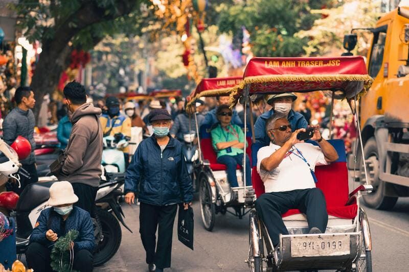 paseo en bicitaxi vietnamita