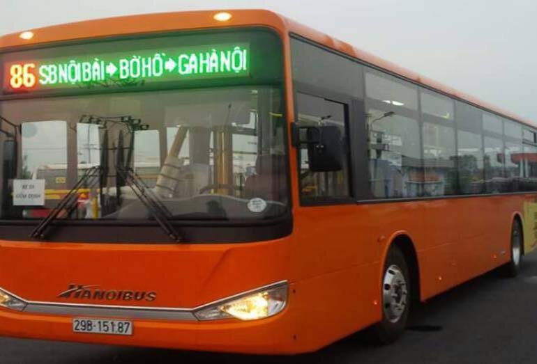 Bus number 68 provides an economical transportation option from Noi Bai Airport to Hanoi