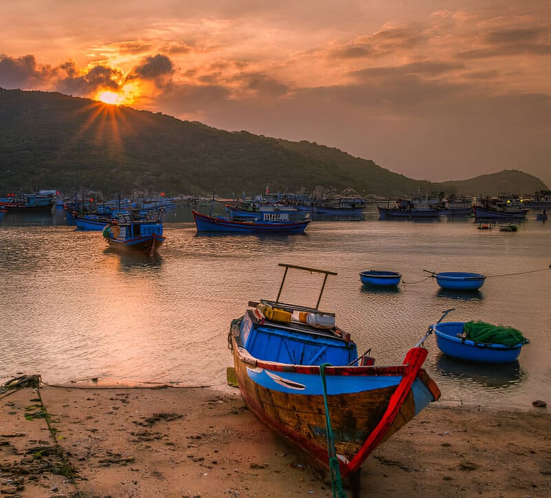 The locals' fishing boats