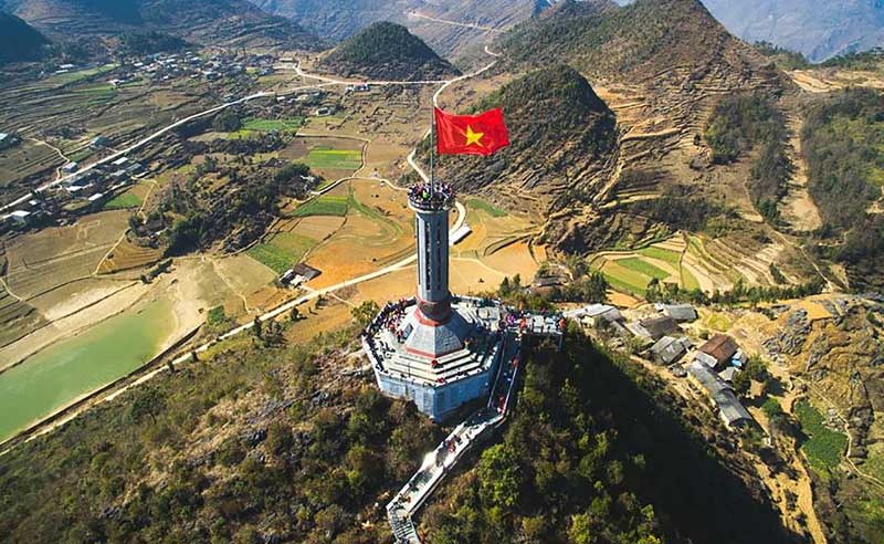 Lung Cu Flag Tower in Ha Giang Province