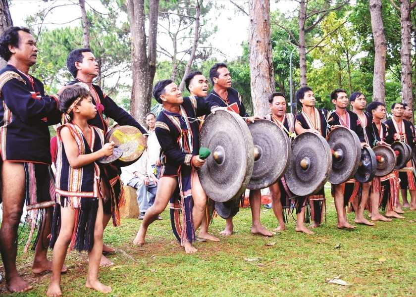 The gong festival of the Jarai people