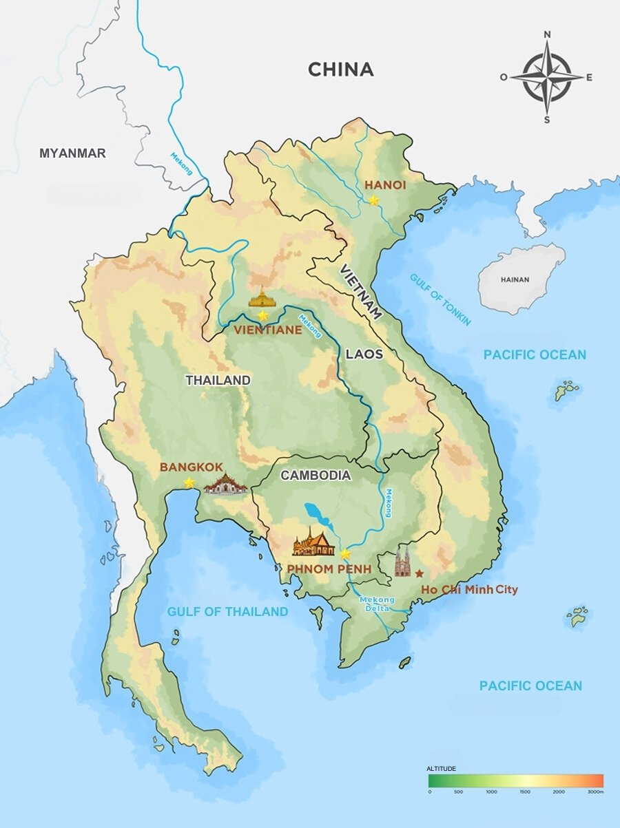 Vietnam is divided into three distinct regions: the North, the Center, and the South, each having different climatic conditions at any given time