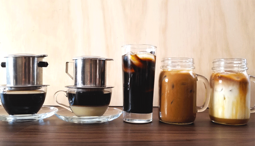 Popular coffee drinks in Vietnam