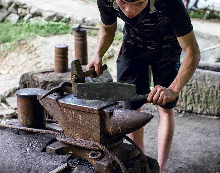 Knife forging village in Cao Bang