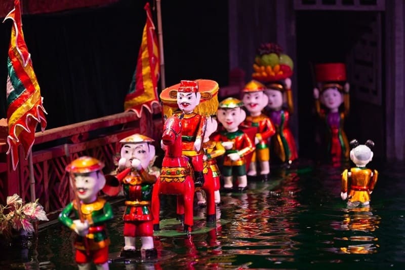 A water puppet show in Vietnam