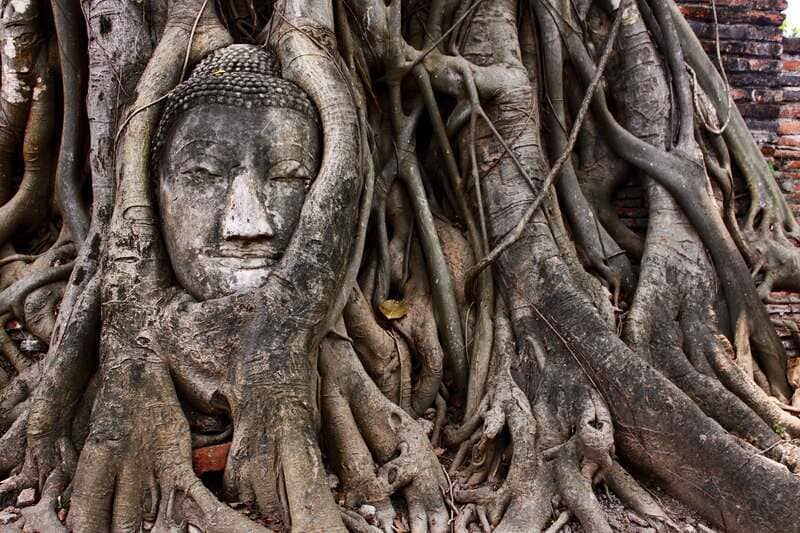 the ancient city of Ayutthaya in Thailand
