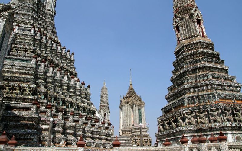 wat arun bangkok - arquitectura