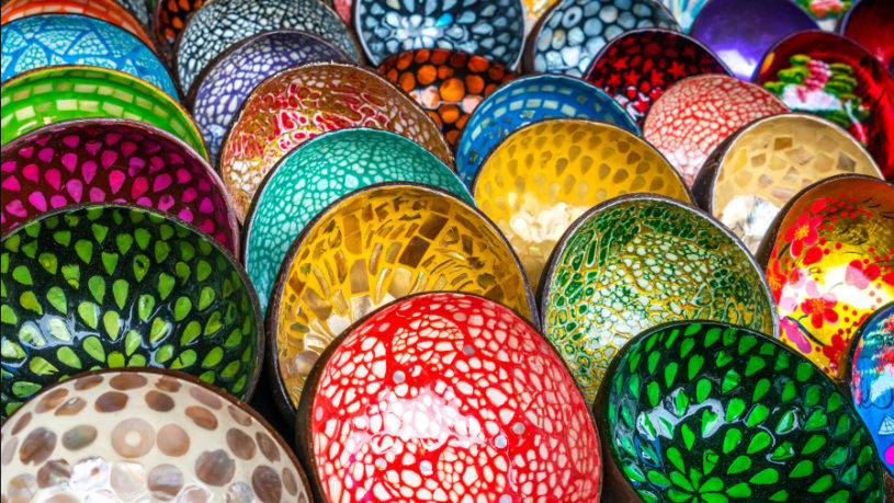 Lacquered products in Ha Thai village