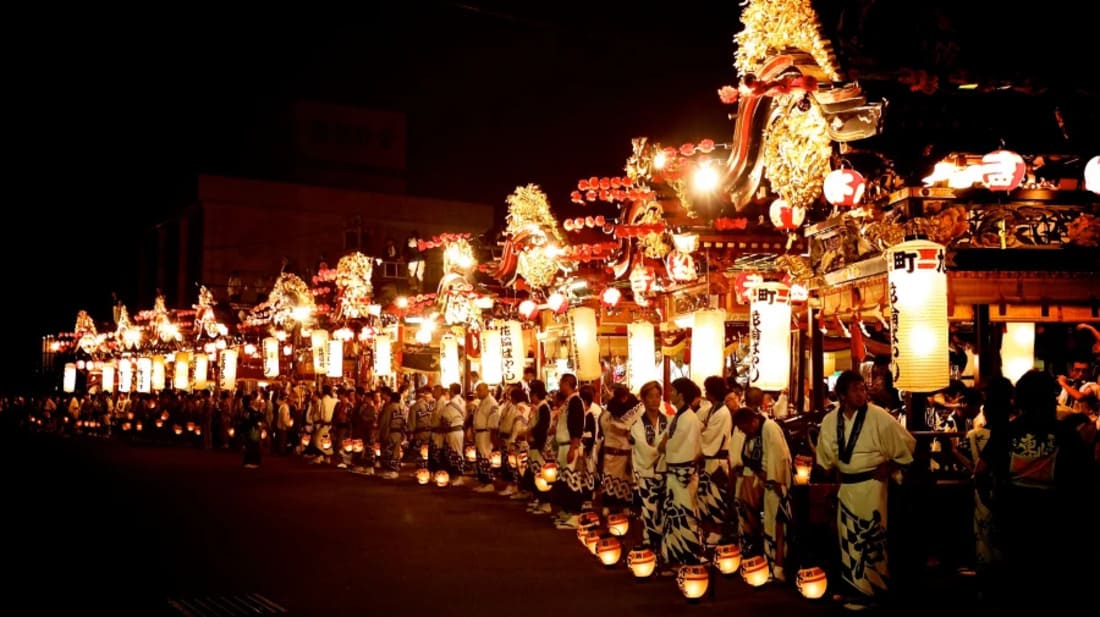 Obon, a traditional festival in August, during which the Japanese pay homage to their ancestors through dances and lanterns.