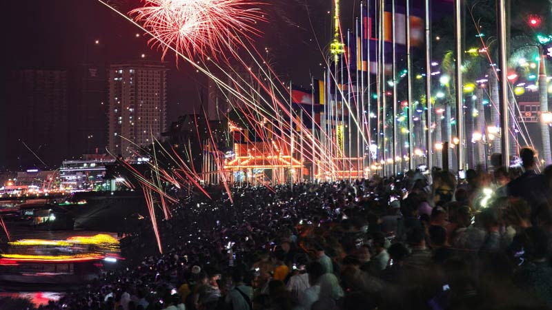 Fireworks display in Phnom Penh