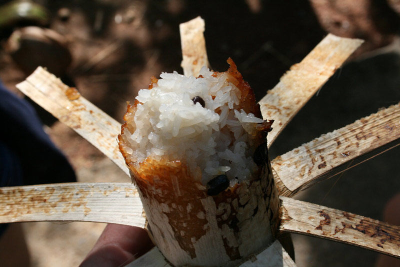 Kralan – Cambodia Sticky Rice in Bamboo