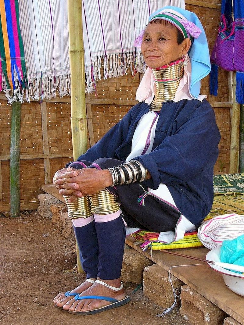 mujeres jirafas tailandia