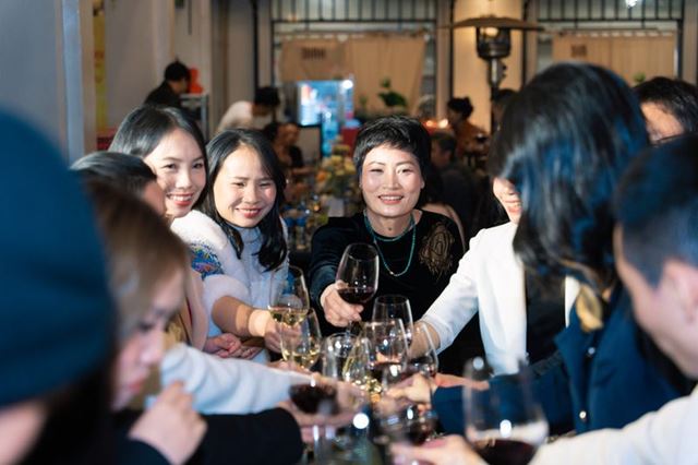 At the celebration venue