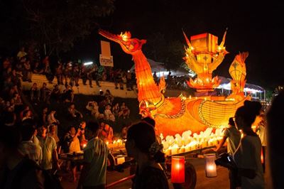 Join Boun Awk Phansa (End of Buddhist Lent)