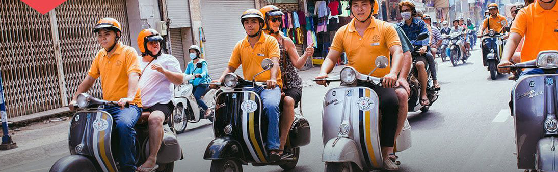 Tour en Vespa en la ciudad Ho Chi Minh 