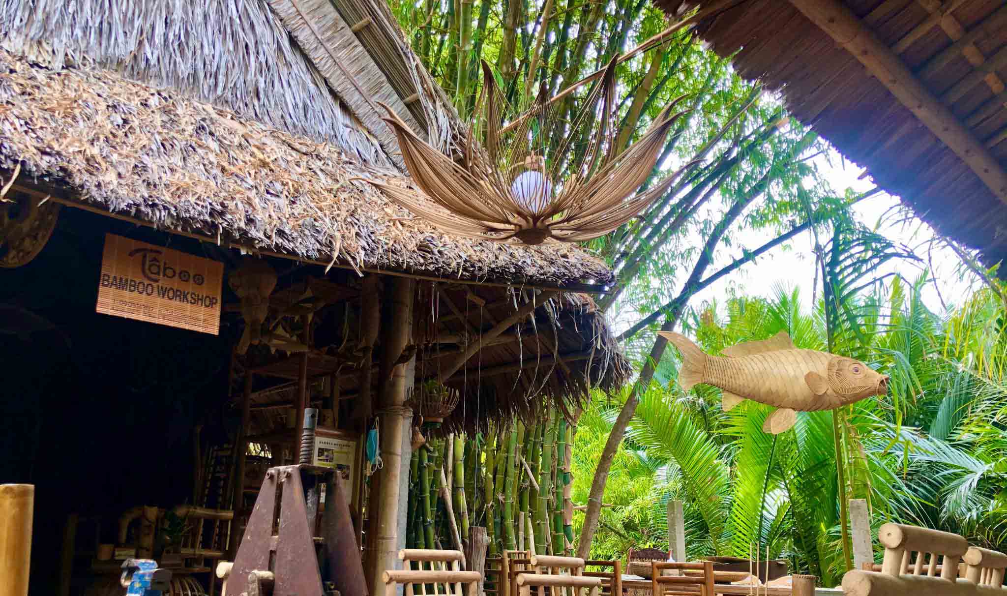 Taller de artesanía de bambú TABOO en Hoi An