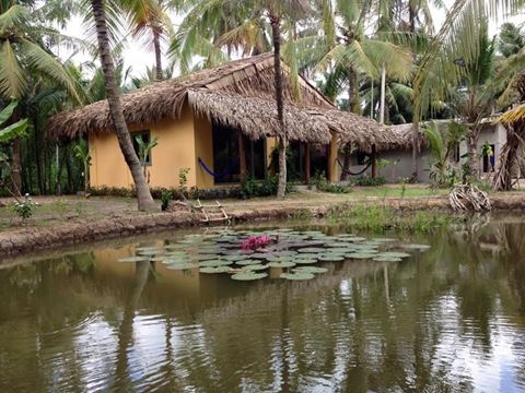 Casa del habitante en Mékong