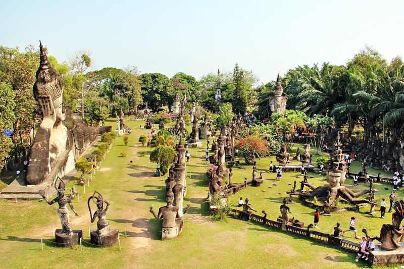 parque buda en laos