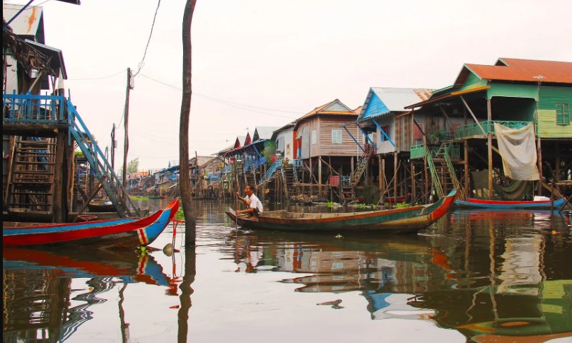 Tonle Sap Lake and the floating villages