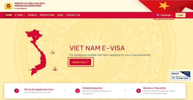 evisa vietnam - sitio web oficial