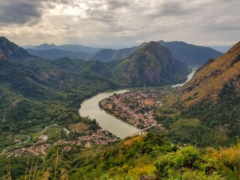 Overview of Nong Khiaw