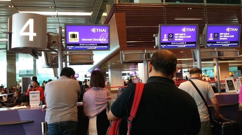 Thai Airways check-in counter