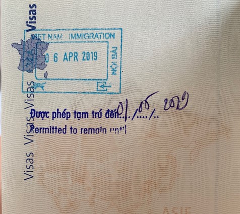exemption visa stamp