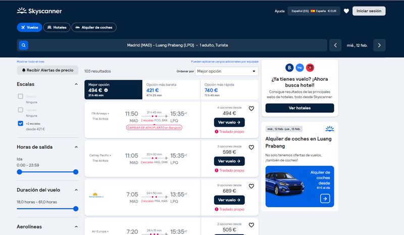 buscar vuelos en skycanner