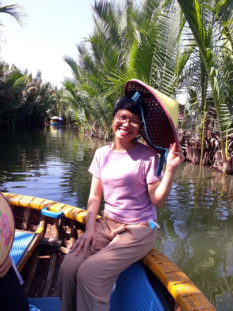 Thanh in her trip to Hoi An