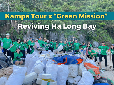 Kampá Tour join in campaign Reviving Ha Long Bay after Typhoon Yagi