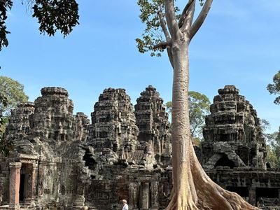 Step into the ancient wonders of the Angkor Wat temple complex