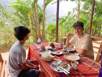 Día de descansar en la casa local en Pu Luong