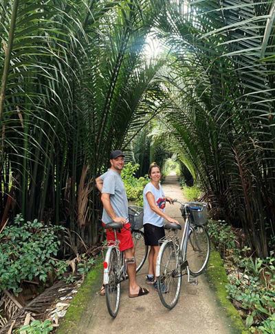 They particularly enjoyed the cycling tour through the lush palm groves