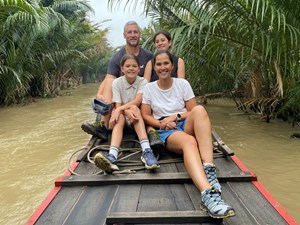 Our dear travelers in Mekong Delta 