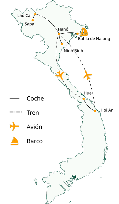 Viaje barato a Vietnam en 12 días: Lo mejor de Norte y Centro